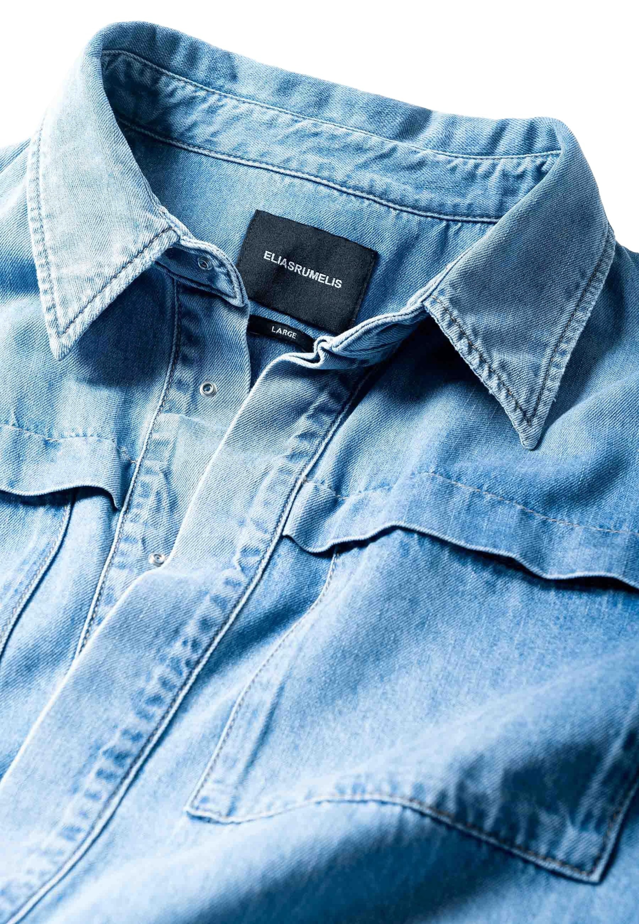 Elias Rumelis Comfort fit Overhemd in Blauw