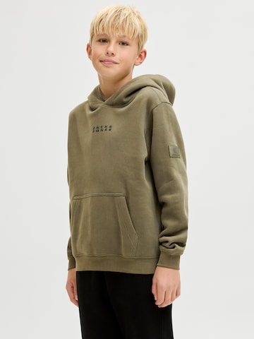 Jack & Jones Junior Sweatshirt 'JCOPOINT' in Green: front