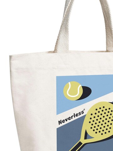 Neverless Beach Bag 'Padel Club' in Beige