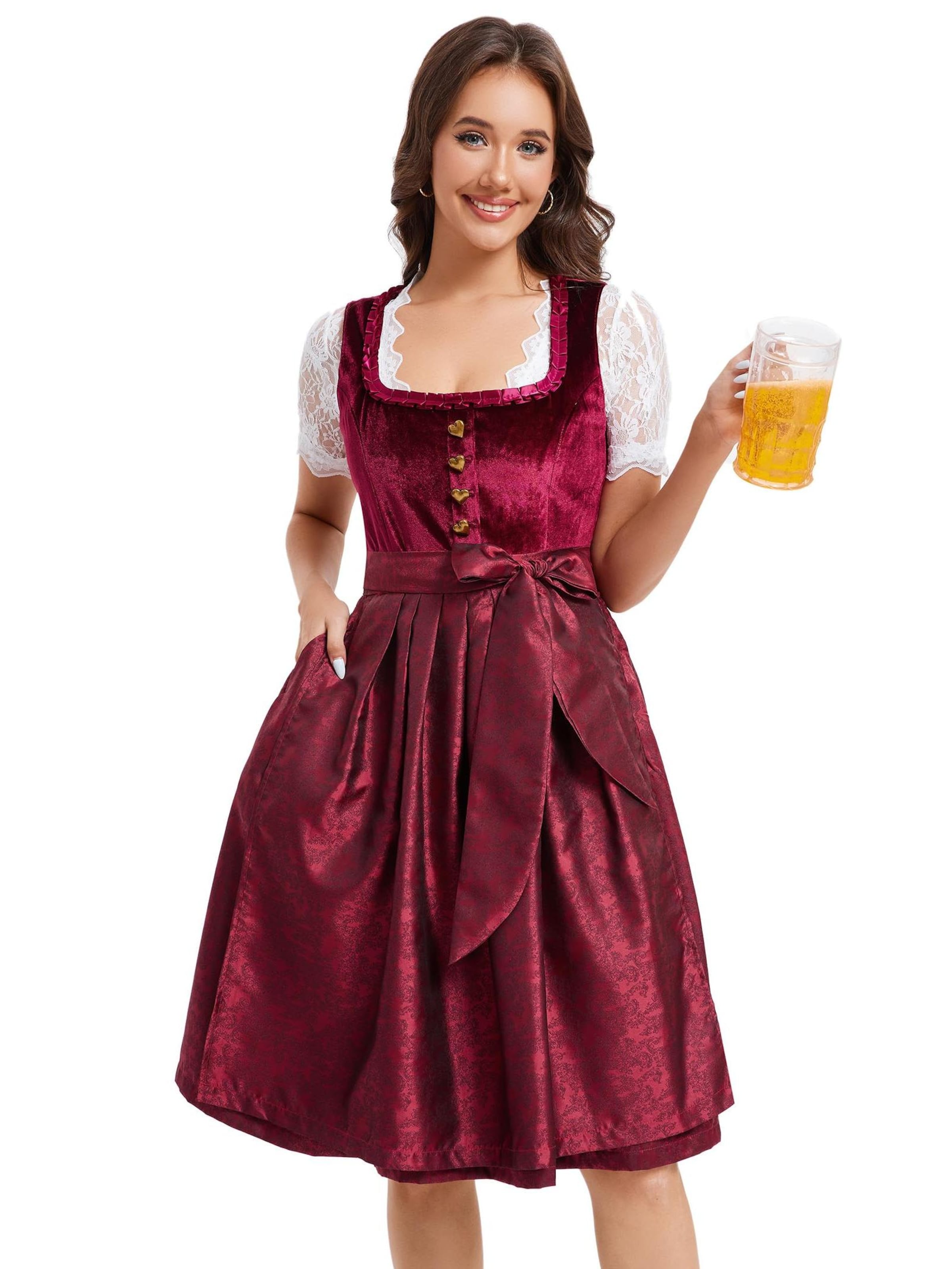Yesfashion Dirndl in Red