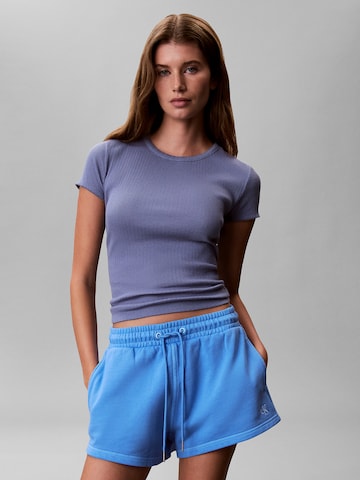 Calvin Klein Jeans Regular Shorts in Blau: Vorderseite