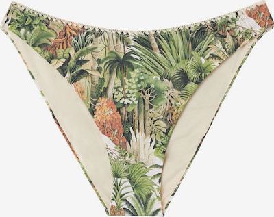 CALZEDONIA Bikinihose 'Savage Tropics' in hellgrün / dunkelgrün / orange / weiß, Produktansicht