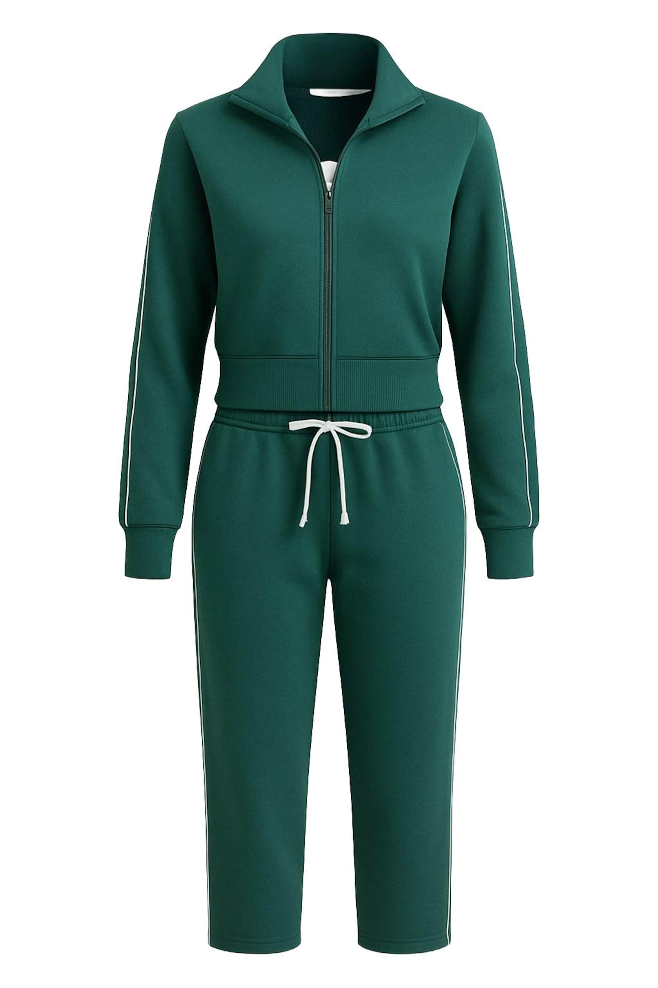 For You Moda Trainingsanzug in Grün: Vorderseite