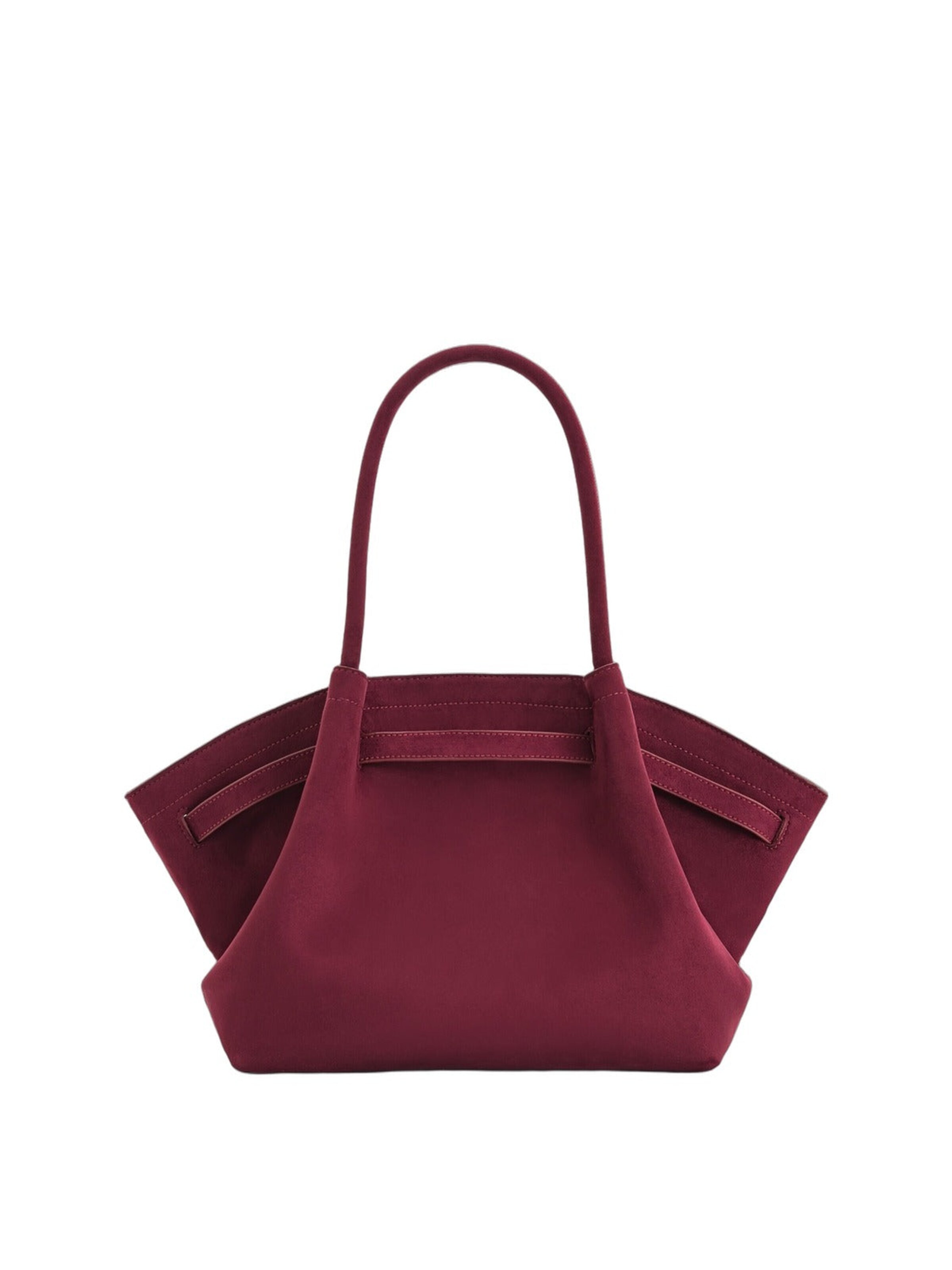 JW PEI Shoppingväska 'JW PEI Cabas Hana Medium Effet Suédé Claret' i röd