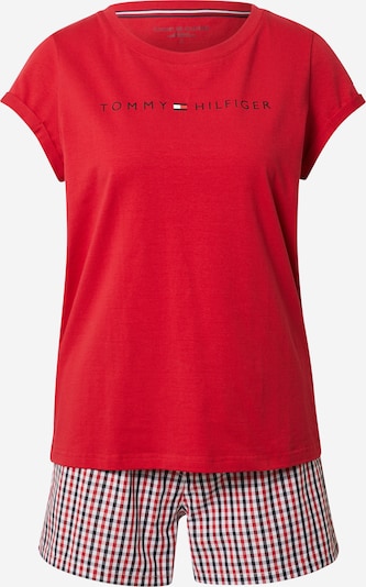 Tommy Hilfiger Underwear Pijama en rojo fuego / negro / blanco, Vista del producto