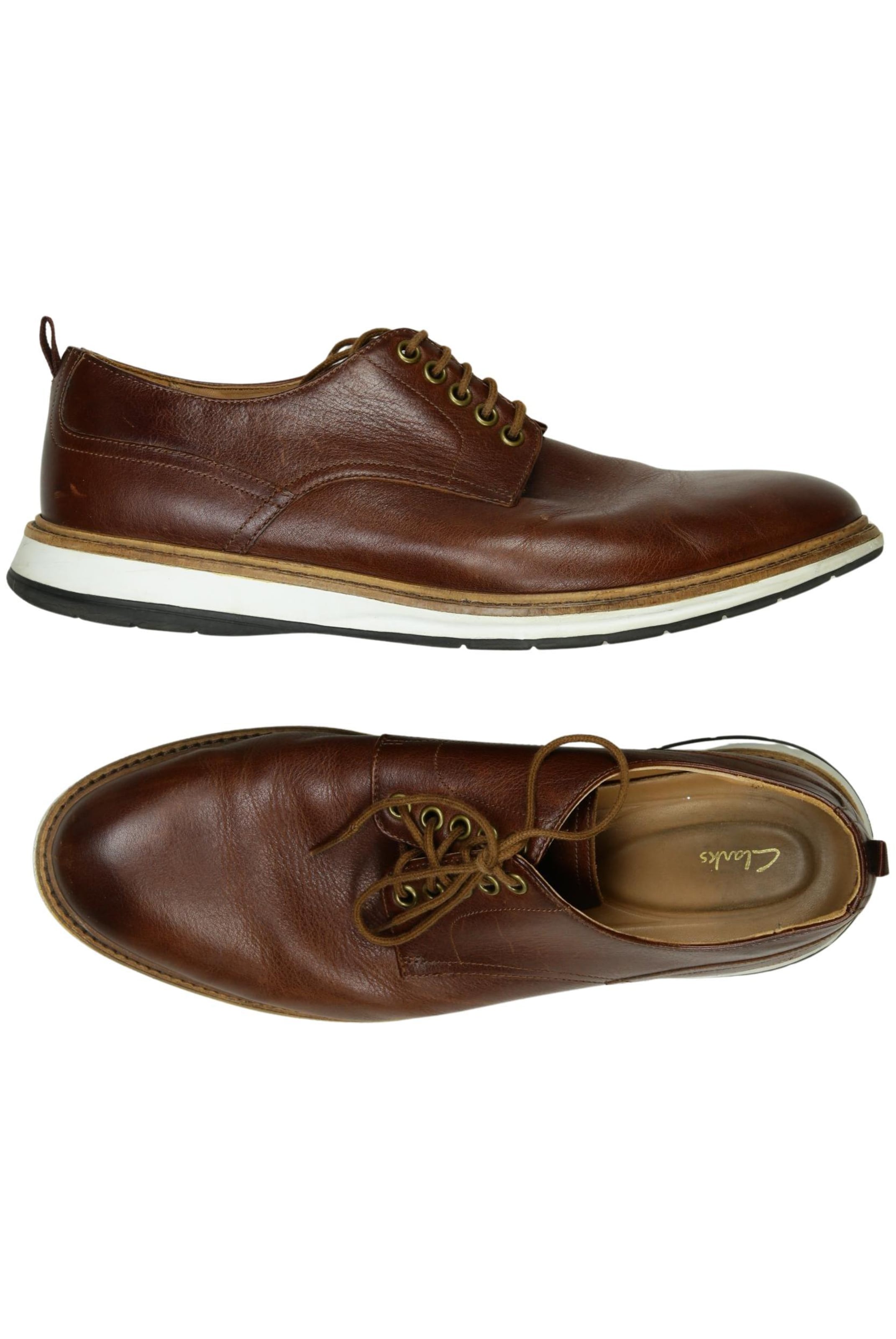 CLARKS Flats & Loafers in 45 in Brown: front