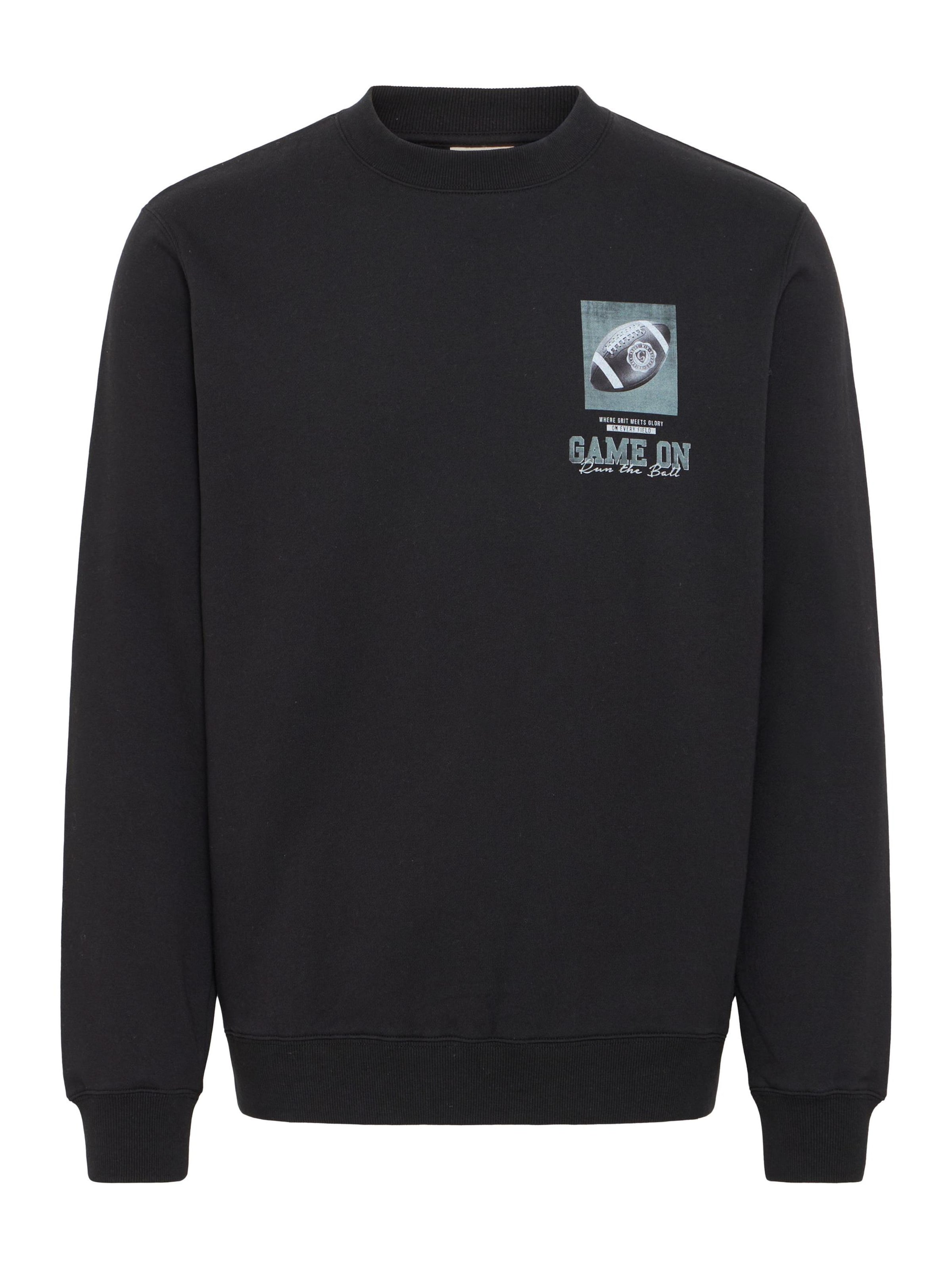 !Solid Sweater ' SDSWINTON ' in Black: front