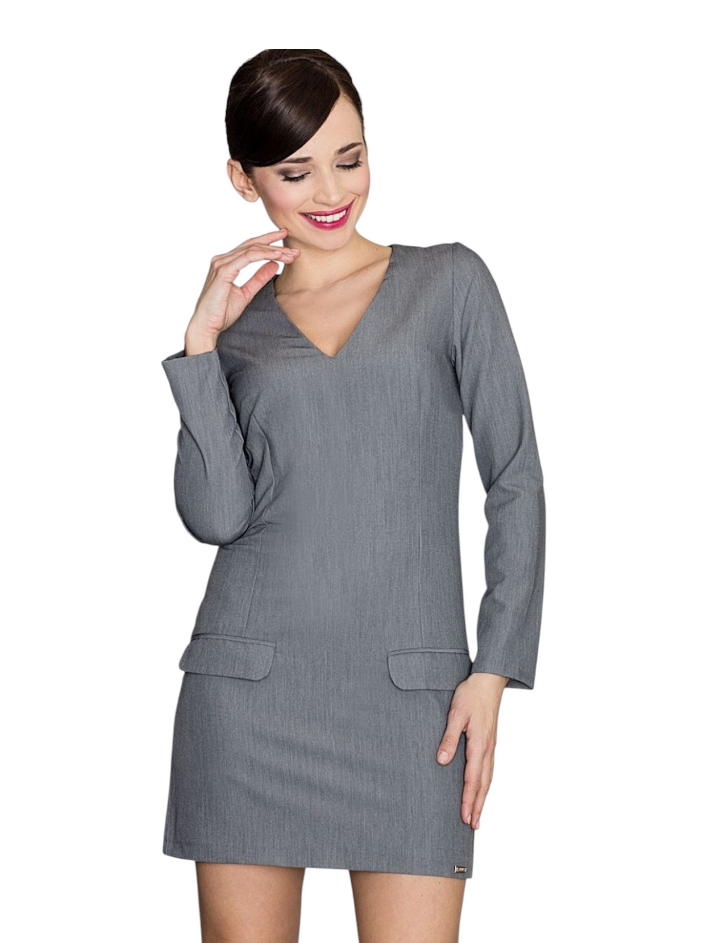 amorubi.com Dress in Grey: front
