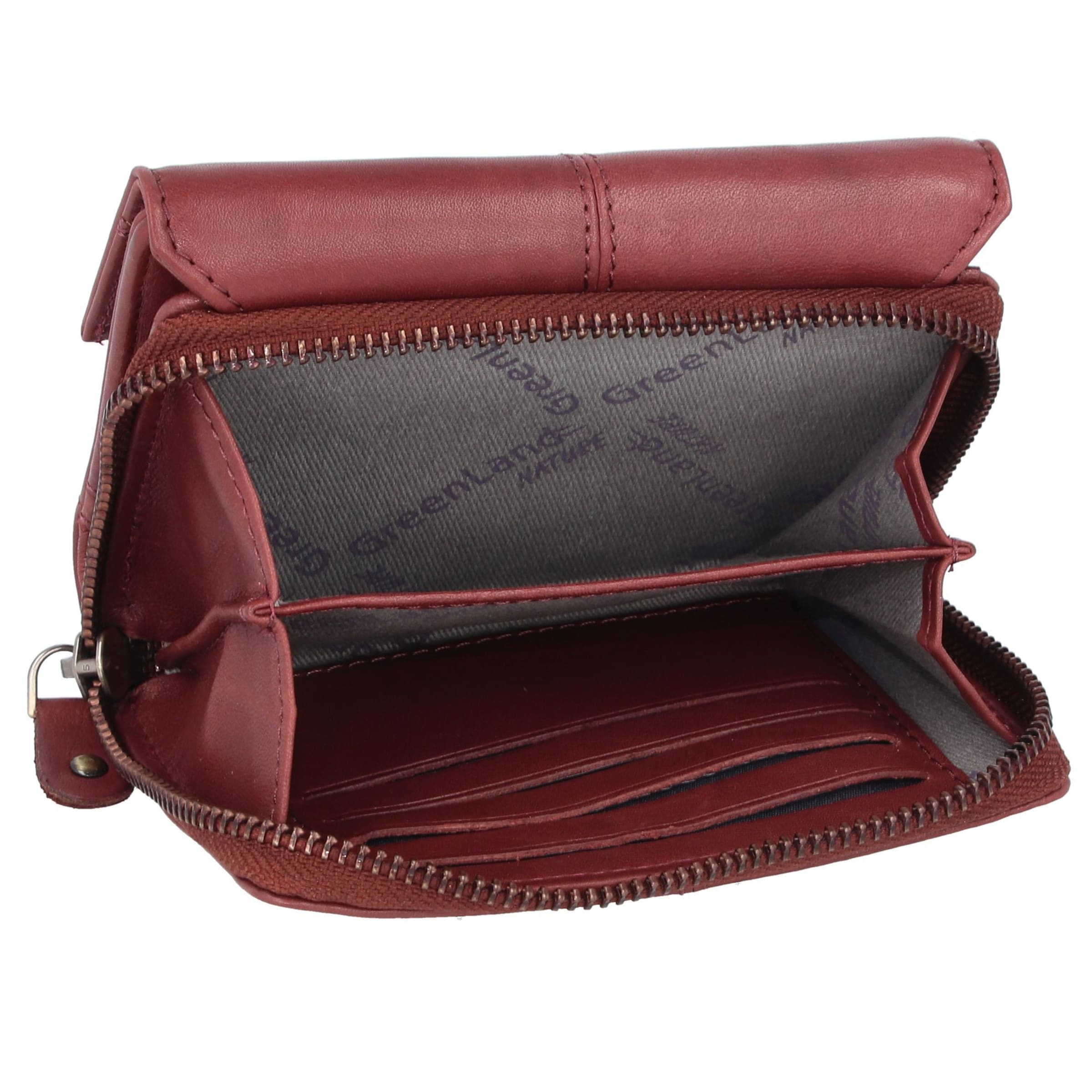 Portamonete 'Nature Soft' di Greenland Nature in rosso