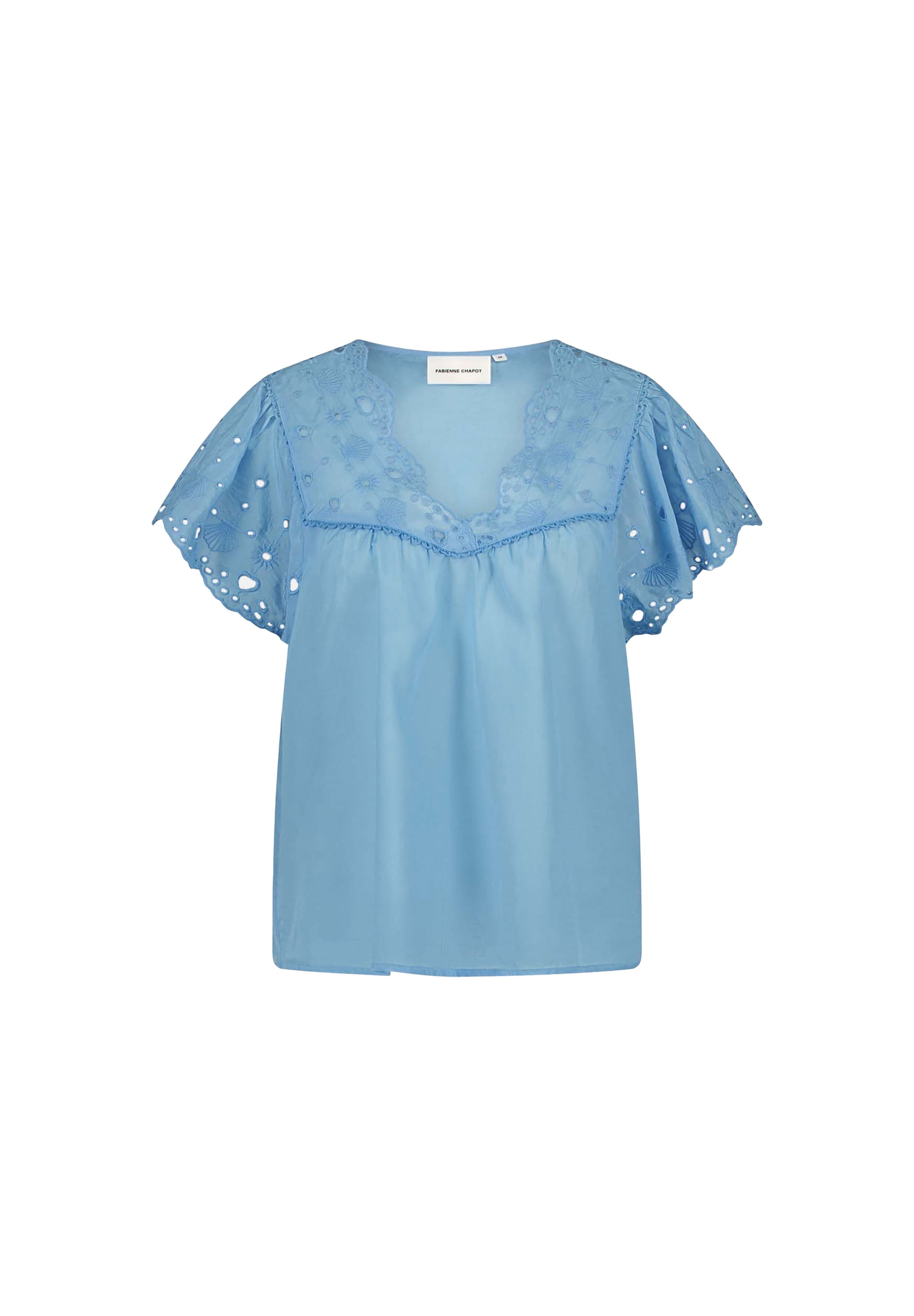 Fabienne Chapot Blouse in Blauw: voorkant