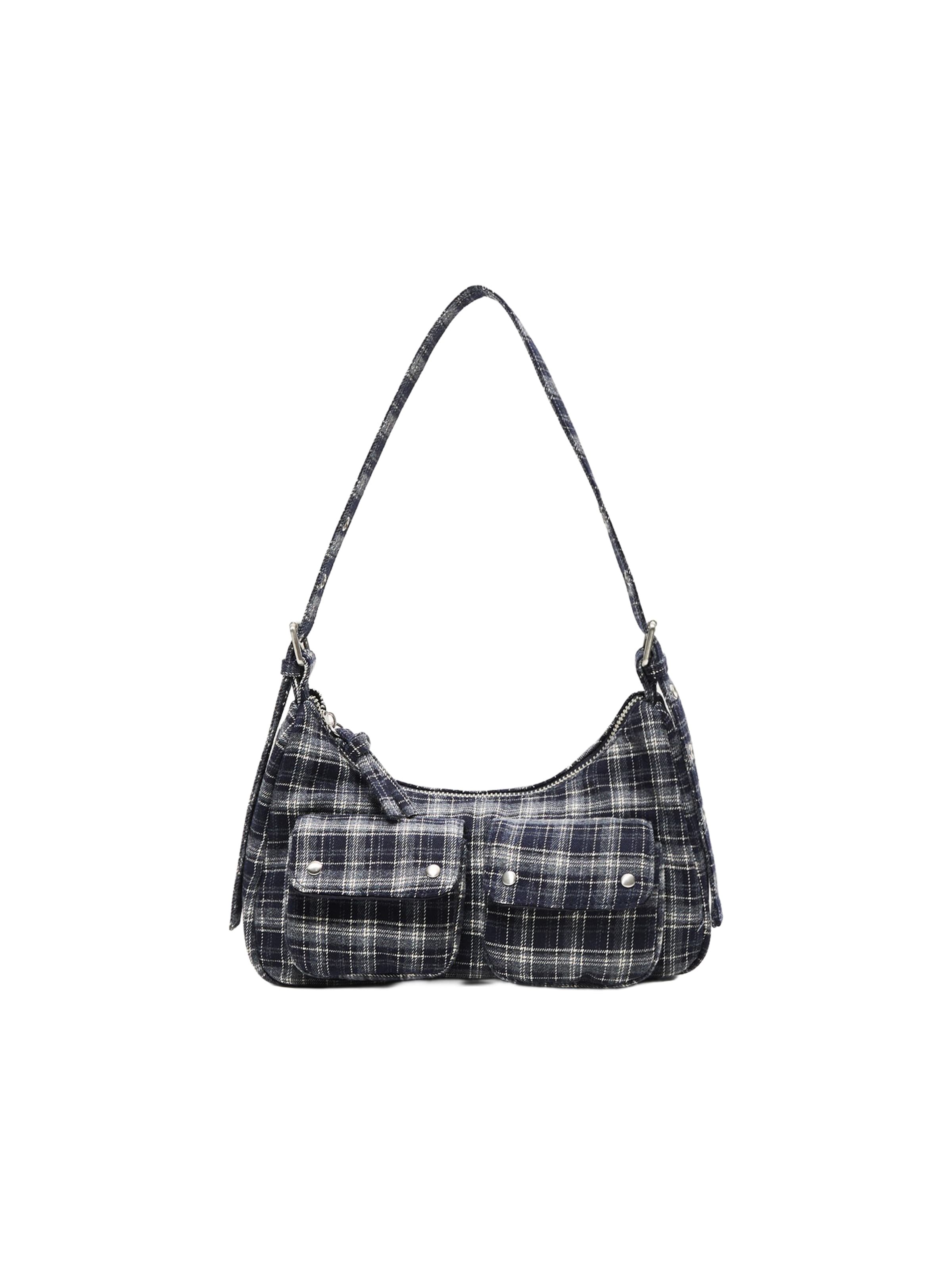 Bershka Sac bandoulière en One Size en marine / bleu fumé / blanc cassé, Vue avec produit