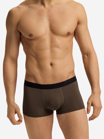 Hanro - Boxers ' Micro Touch ' em castanho: frente