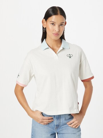 LEVI'S ® - Camiseta 'Graphic Sundowner Polo' en blanco: frente