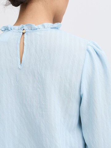 ICHI Langarmbluse ' IXSASSY ' in Blau