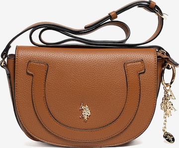 U.S. POLO ASSN. Crossbody bag in Beige: front