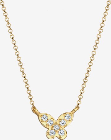 Elli DIAMONDS Halskette Schmetterling in Gold: predná strana