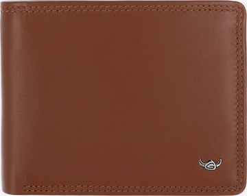 Porte-monnaies 'Polo' GOLDEN HEAD en marron : devant
