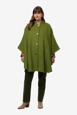 Ulla Popken Between-Seasons Coat in Green