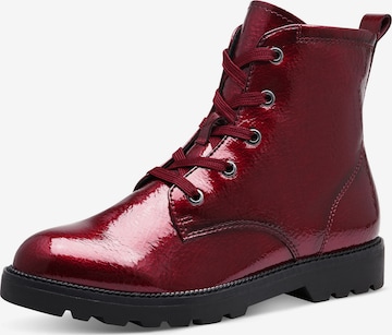 Stivaletto stringato di Tamaris in rosso: frontale