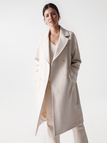 Salsa Jeans Between-Seasons Coat in Beige: front