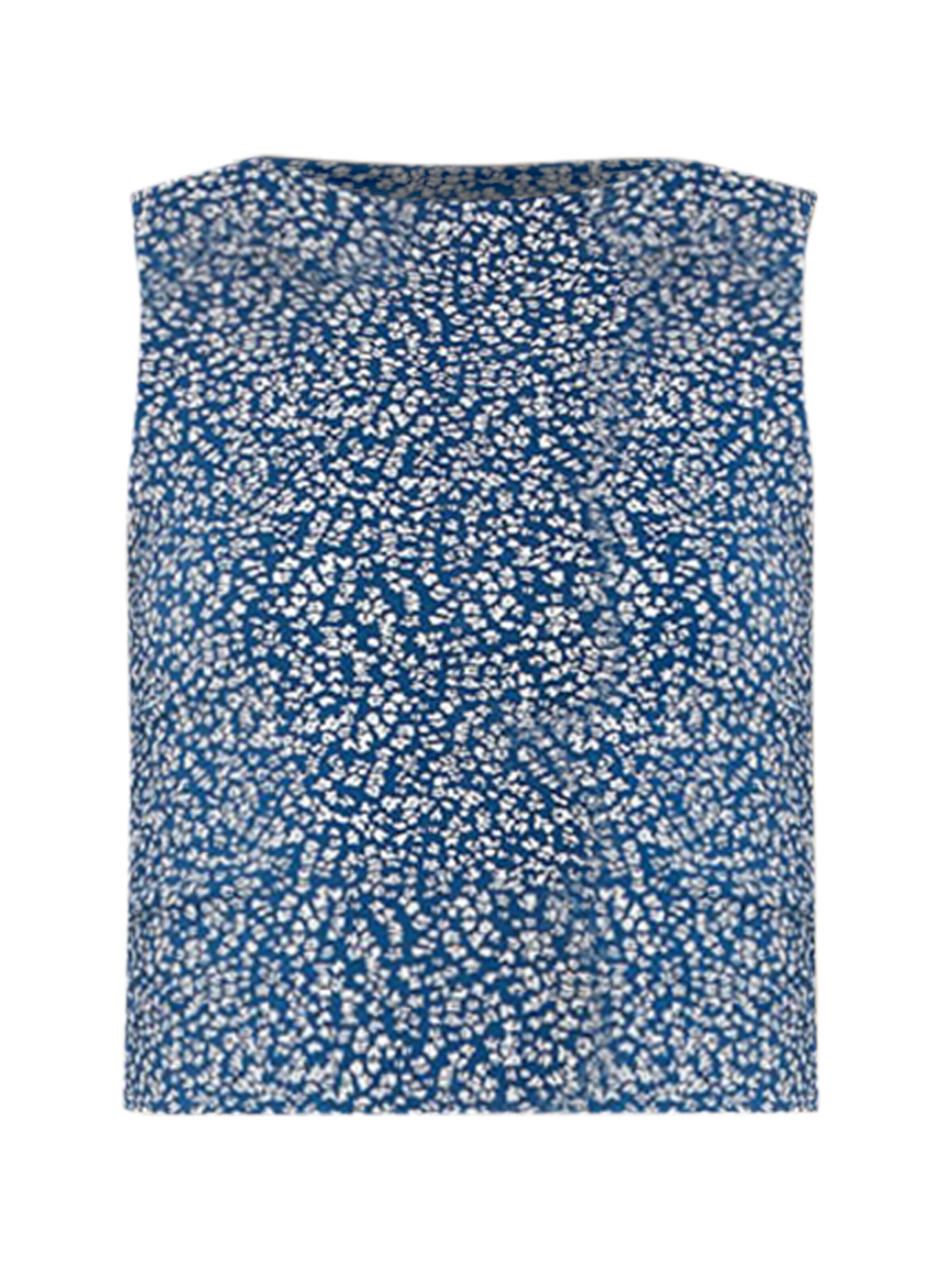 No Matter What Top in Blau: Vorderseite