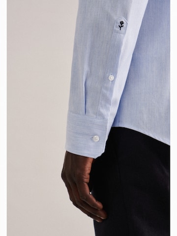 SEIDENSTICKER Regular Fit Hemd 'Shaped' in Blau