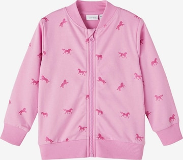 NAME IT Sweatjacke 'Bascha' in Pink: predná strana