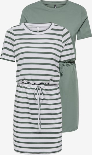 Suknelė 'CARHappy' iš ONLY Carmakoma, spalva – žalia / balta, Prekių apžvalga