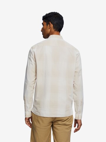 ESPRIT Regular fit Button Up Shirt in Beige