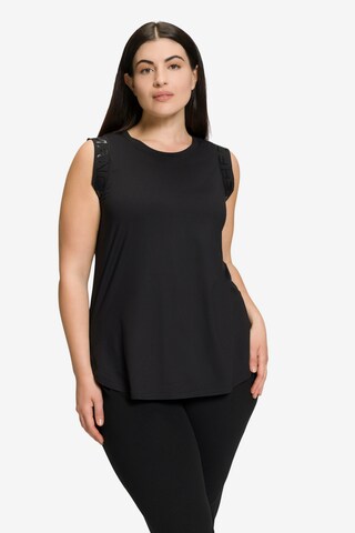 Ulla Popken Performance Shirt in Black: front