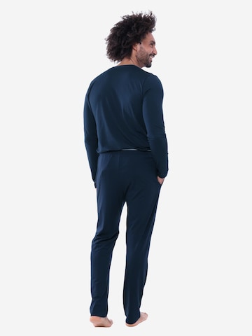 Mey Pajamas long 'Dry Cotton' in Blue