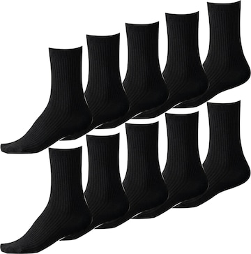 Millo Socken 'Cosy Steps 10' in Schwarz: Vorderseite