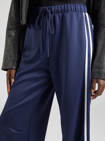 PIECES Wide leg Pants 'PCTRACK' in Blue