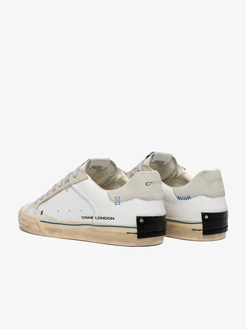 Baskets basses Crime London en blanc