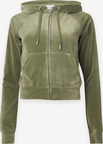 Juicy Couture Tall - Sudadera con cremallera 'MADISON' en verde: frente