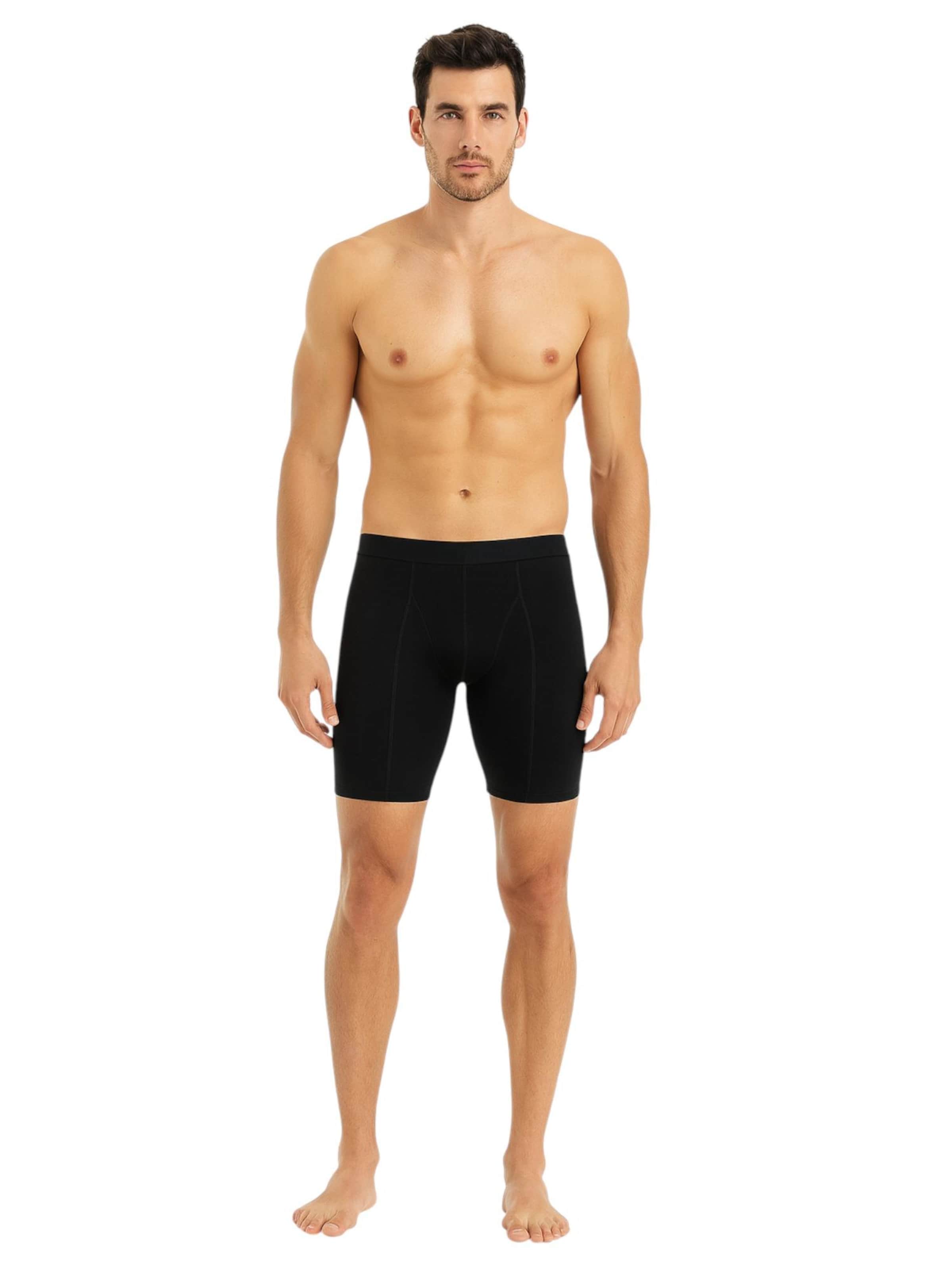 fashionshowcase - Calzoncillo boxer 'FlexLong' en negro