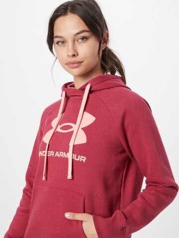 UNDER ARMOUR Sport sweatshirt 'Rival' i rosa