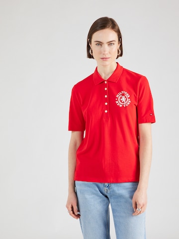 T-shirt TOMMY HILFIGER en rouge : devant