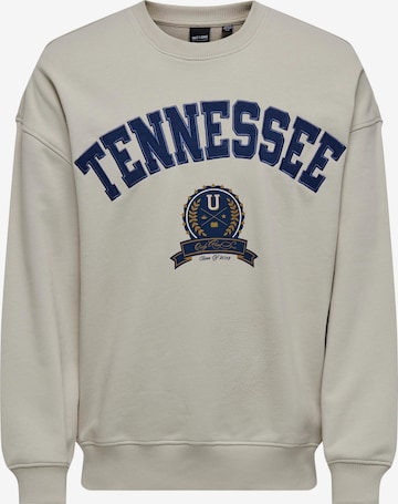 Only & Sons Sweatshirt in White: front