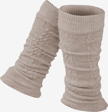 normani Leg Warmers in Beige: front