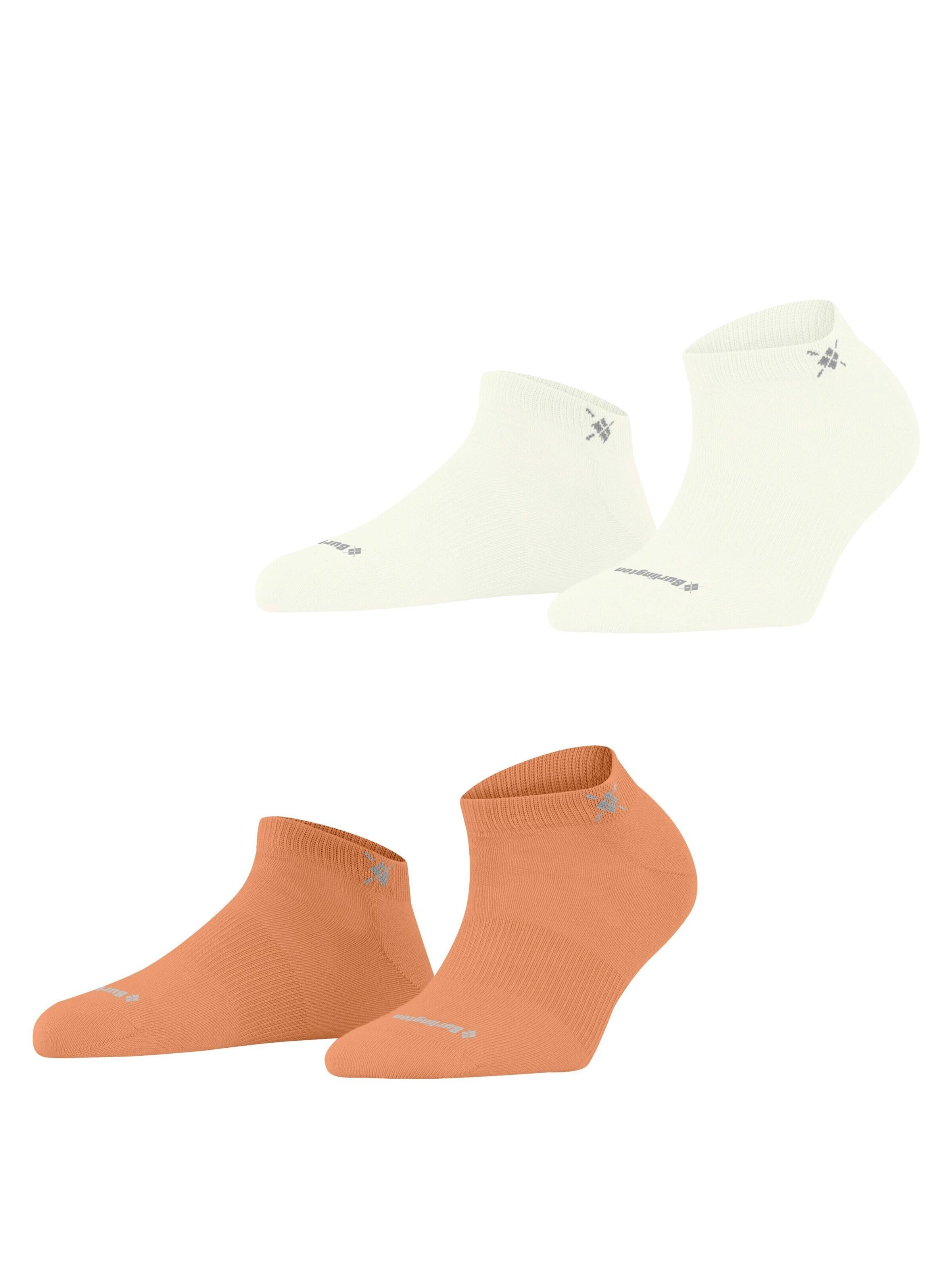 BURLINGTON Ankle Socks 'Everyday 2-Pack' in Orange: front