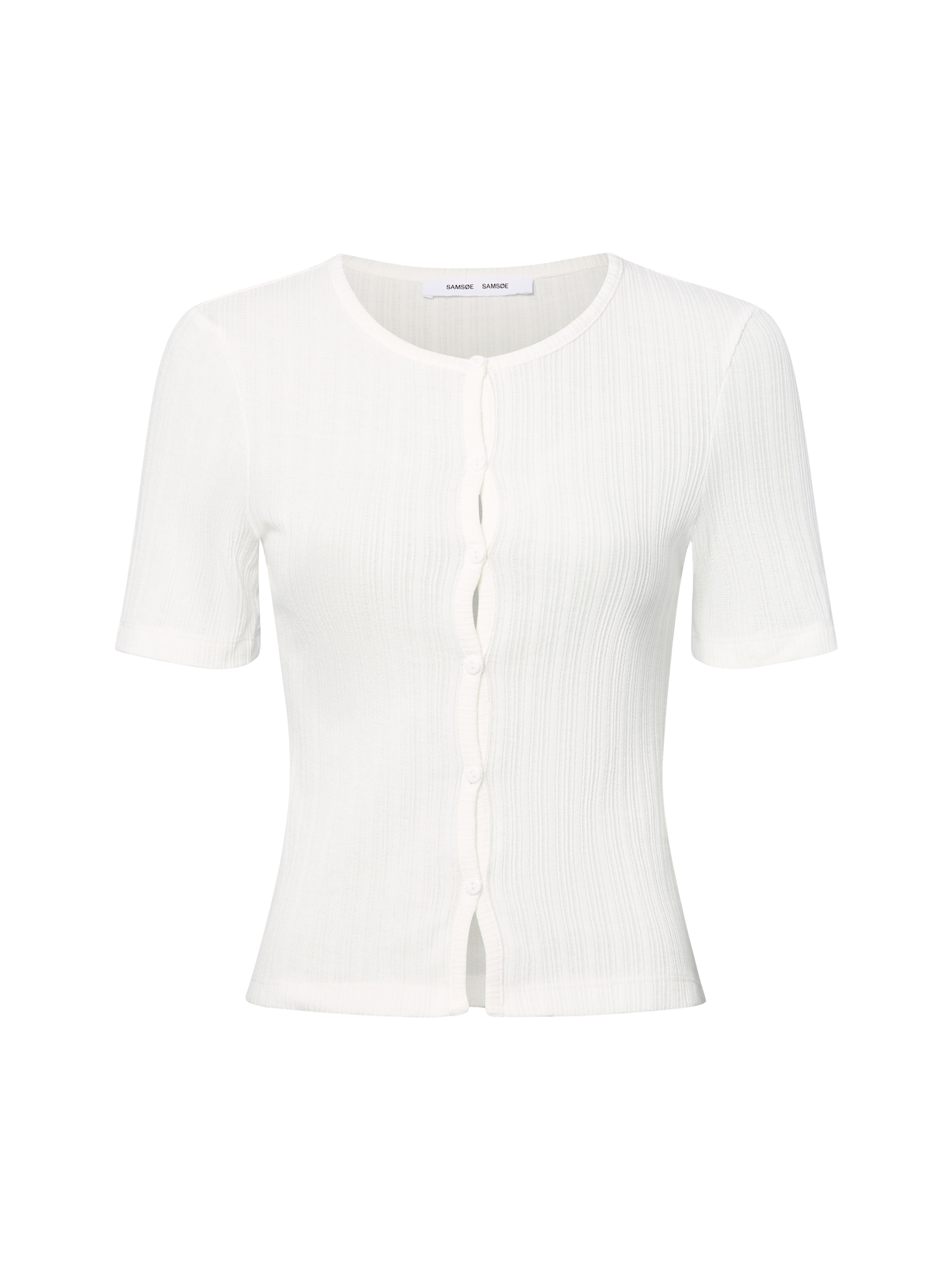 Samsøe Samsøe Strickjacke 'Sajuni' in Weiß: Vorderseite