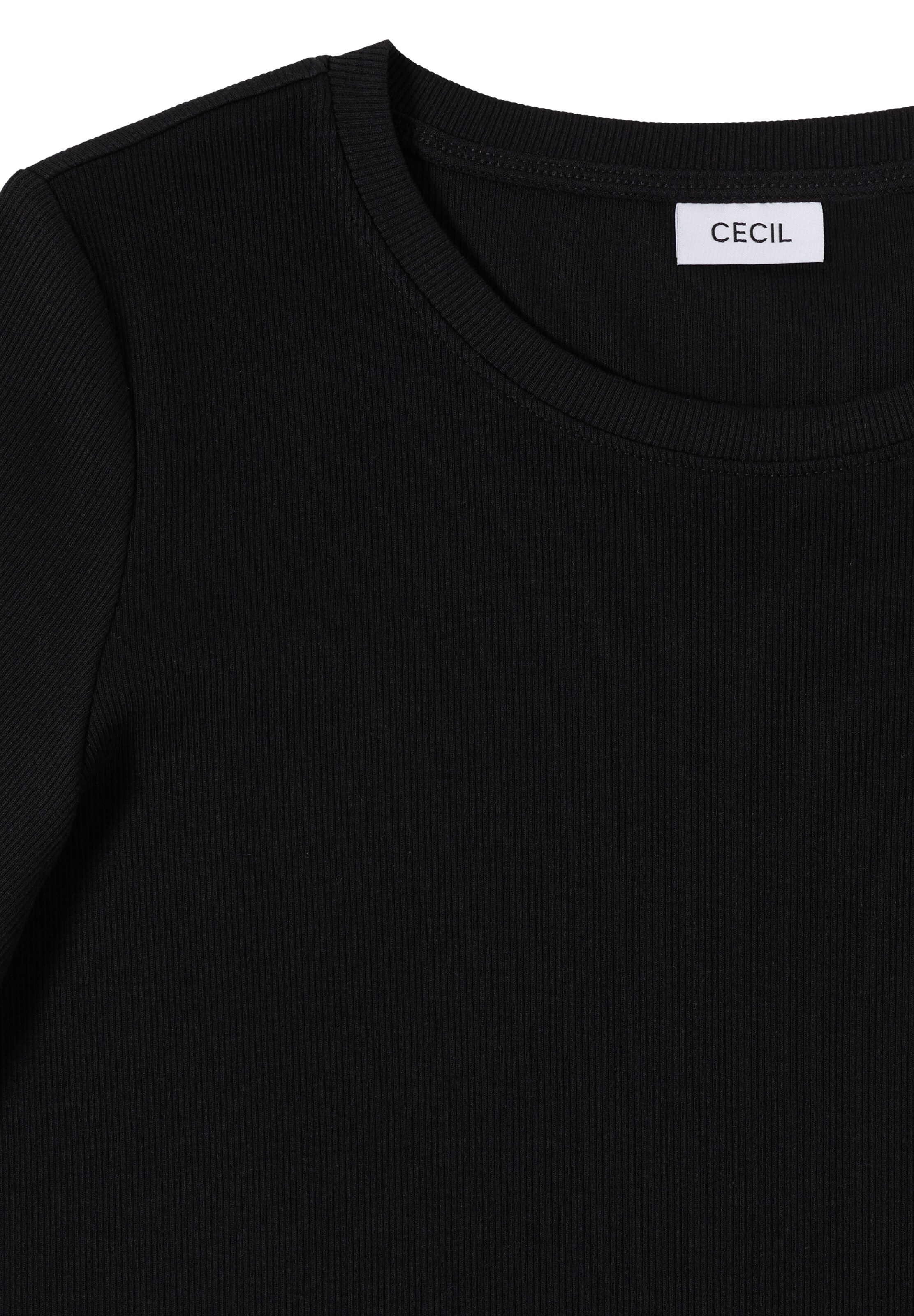 CECIL T-Shirt in Schwarz