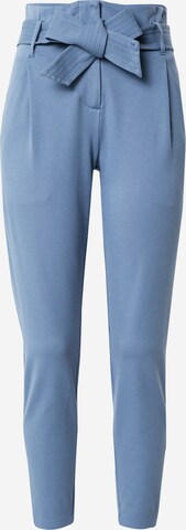 VERO MODA Loose fit Pleat-Front Pants 'BAILEY' in Blue: front