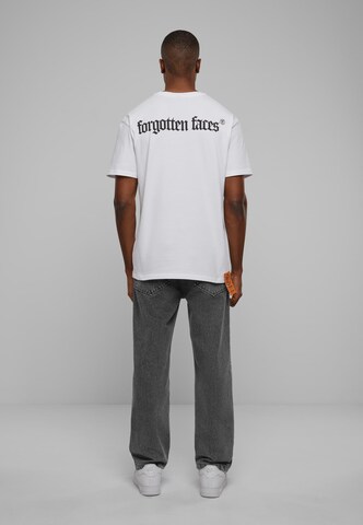 Forgotten Faces Shirt 'Splitted' in White