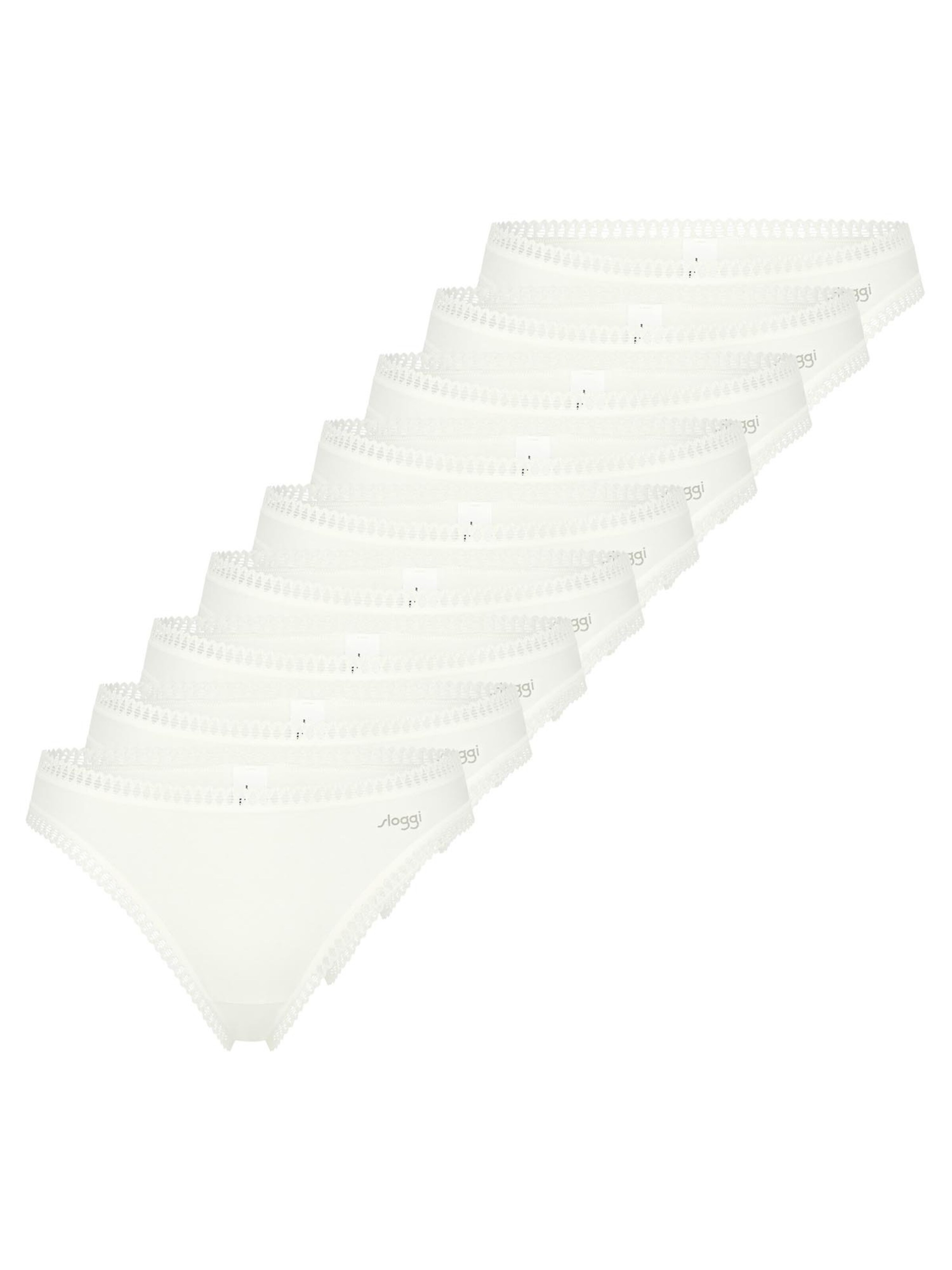 SLOGGI Thong 'GO Crush' in White: front