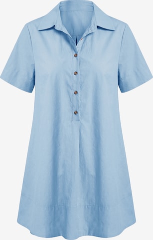 Rochie tip bluză de la Imily Bela pe albastru: față
