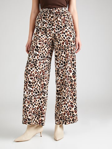 Wide leg Pantaloni di Marks & Spencer in marrone: frontale