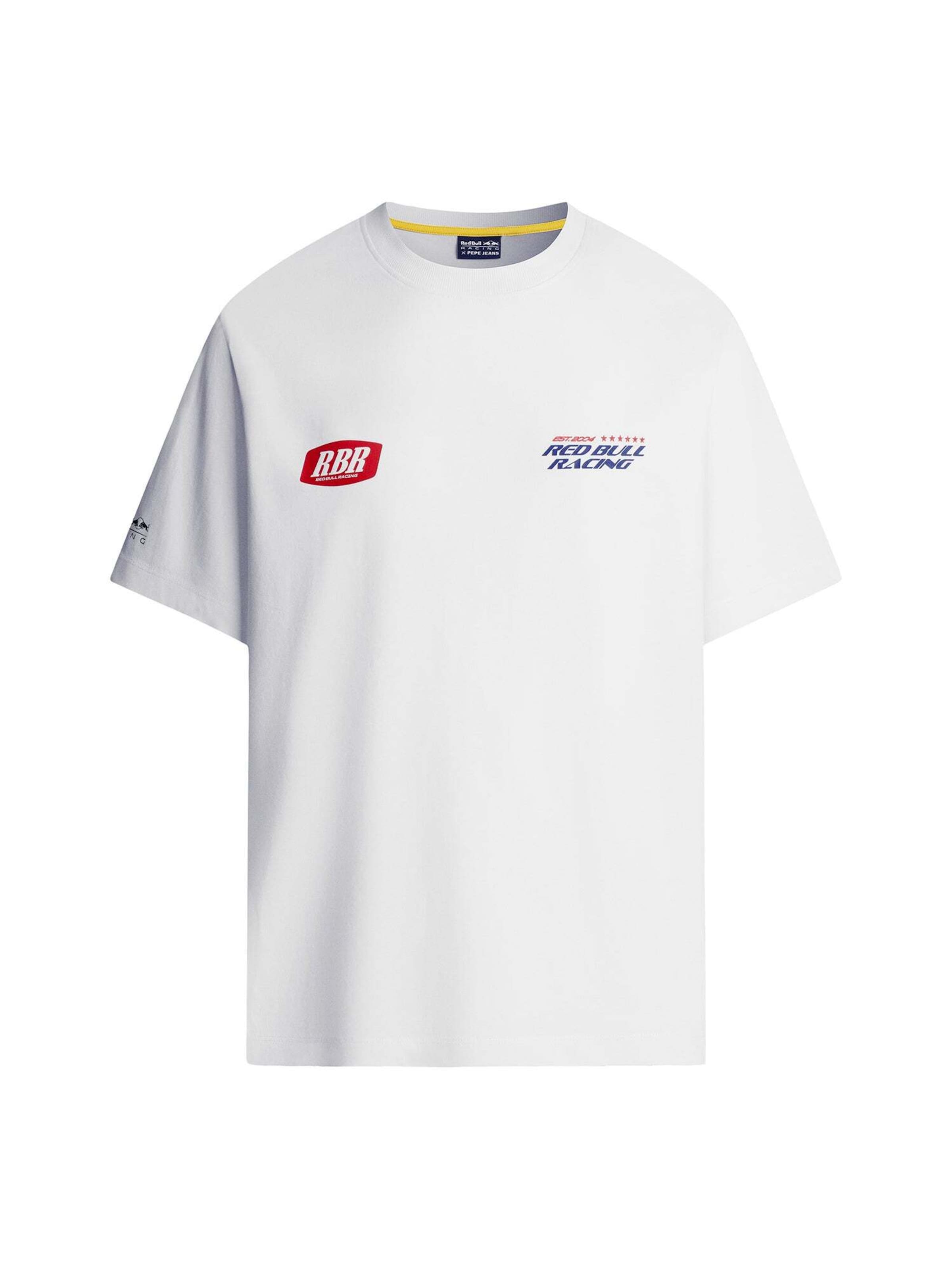 Red Bull Racing x Pepe Jeans Shirt in Wit: voorkant