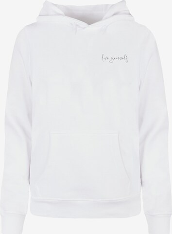 Merchcode Sweatshirt 'Love Yourself' in Weiß: predná strana